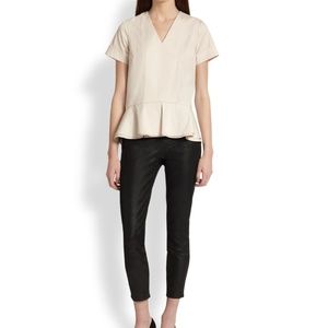 Theory Lacole V-neck Peplum Top